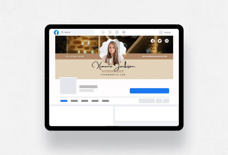 Ladystrategist Ximena Facebook Cover Canva Template instagram canva templates social media templates etsy free canva templates