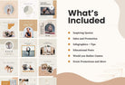 Ladystrategist YOGA Boho - 97 Done-for-You Yoga Instagram Posts - Fully Editable Canva Templates instagram canva templates social media templates etsy free canva templates