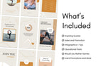Ladystrategist YOGA Boho - 97 Done-for-You Yoga Instagram Stories - Fully Editable Canva Templates instagram canva templates social media templates etsy free canva templates