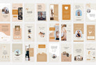 Ladystrategist YOGA Boho - 97 Done-for-You Yoga Instagram Stories - Fully Editable Canva Templates instagram canva templates social media templates etsy free canva templates