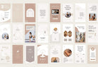 Ladystrategist YOGA Elegant - 97 Done-for-You Yoga Instagram Stories - Fully Editable Canva Templates instagram canva templates social media templates etsy free canva templates