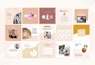 Ladystrategist YOGA Neutral - 97 Done-for-You Yoga Instagram Posts - Fully Editable Canva Templates instagram canva templates social media templates etsy free canva templates
