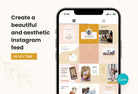 Ladystrategist YOGA Neutral - 97 Done-for-You Yoga Instagram Posts - Fully Editable Canva Templates instagram canva templates social media templates etsy free canva templates