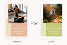 Ladystrategist YOGA Neutral - 97 Done-for-You Yoga Instagram Stories - Fully Editable Canva Templates instagram canva templates social media templates etsy free canva templates