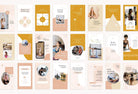 Ladystrategist YOGA Neutral - 97 Done-for-You Yoga Instagram Stories - Fully Editable Canva Templates instagram canva templates social media templates etsy free canva templates