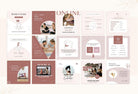 Ladystrategist YOGA Rose - 97 Done-for-You Yoga Instagram Posts - Fully Editable Canva Templates instagram canva templates social media templates etsy free canva templates
